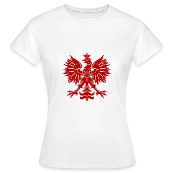 Polska Eagle - T-shirt Femme - blanc - Devant - AI Model Female 172 dark (172cm)