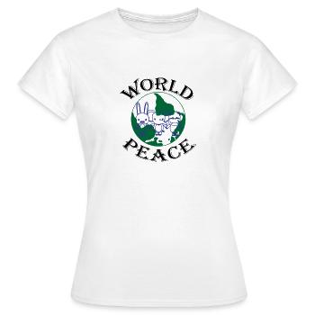 World Peace - World Peace - Women's T-Shirt - white - Front - AI Model Female 172 dark (172cm)
