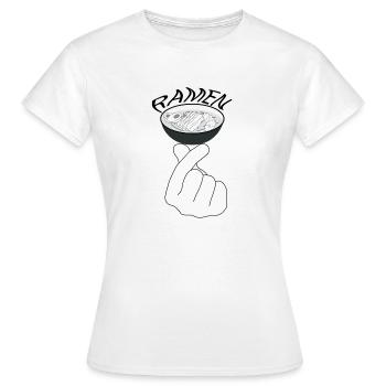 Ramen amant - T-shirt Femme - blanc - Devant - AI Model Female 172 dark (172cm)