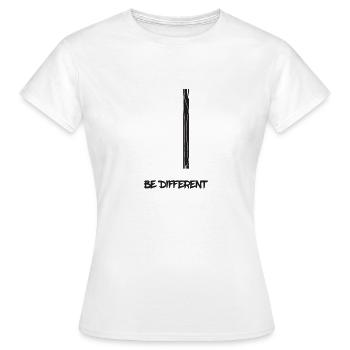 Etre différent - T-shirt Femme - blanc - Devant - AI Model Female 172 dark (172cm)