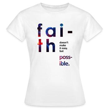 univers - T-shirt Femme - blanc - Devant - AI Model Female 172 dark (172cm)