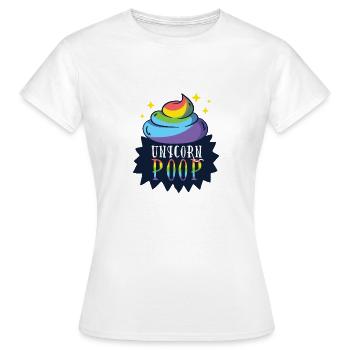 Tas de licorne - Merde de licorne - T-shirt Femme - blanc - Devant - AI Model Female 172 dark (172cm)