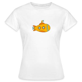 sous-marin - T-shirt Femme - blanc - Devant - AI Model Female 172 dark (172cm)