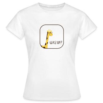 Girafe mignon - T-shirt Femme - blanc - Devant - AI Model Female 172 dark (172cm)