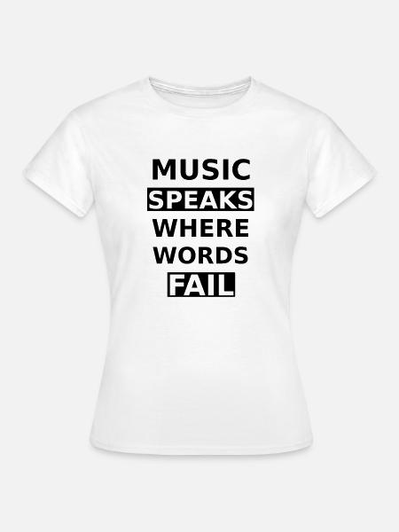 Music - Frauen T-Shirt - Weiß