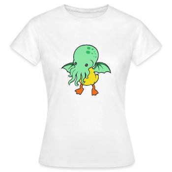 Mutierte Badeente - Frauen T-Shirt - Weiß - Vorne - AI Model Female 172 dark (172cm)