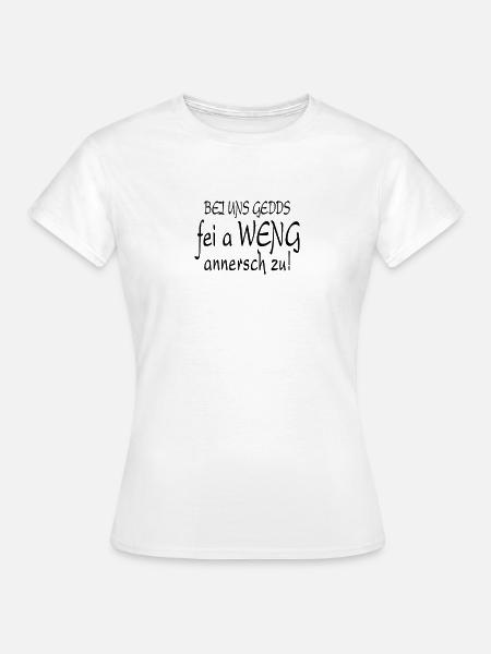 FRANKEN - Spruch - Geschenkidee - Frauen T-Shirt - Weiß