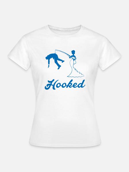 Hooked - Poltern - Frauen T-Shirt - Weiß