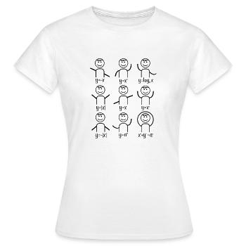 Mathelehrer Algebra Tanz Mathematik - Frauen T-Shirt - Weiß - Vorne - AI Model Female 172 dark (172cm)