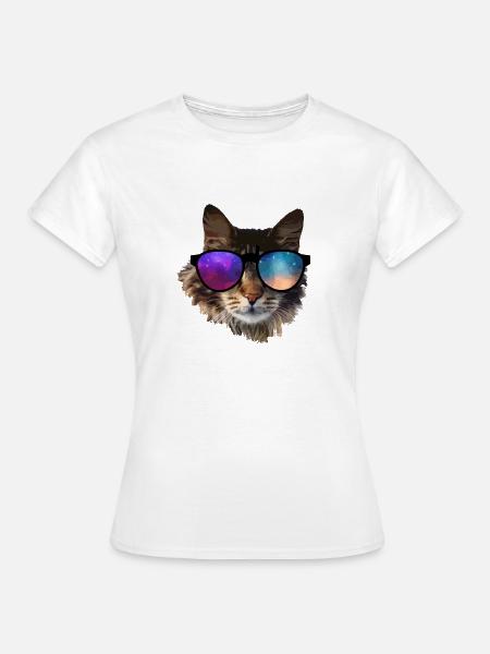 Katze - Frauen T-Shirt - Weiß