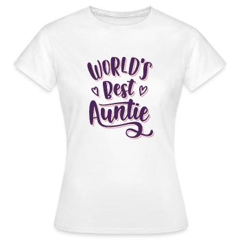Best Aunt Ever - For the dearest aunt in the world - Women's T-Shirt - white - Front - AI Model Female 172 dark (172cm)