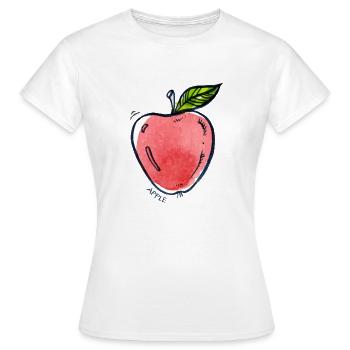 Fruit de pomme Fruit de pomme - T-shirt Femme - blanc - Devant - AI Model Female 172 dark (172cm)