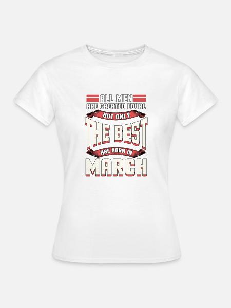 march - Dame-T-shirt - hvid
