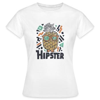 Hipster Ananas - Frauen T-Shirt - Weiß - Vorne - AI Model Female 172 dark (172cm)