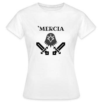 Mercie, Viking, Walhalla, Odin, Aigle, Viking - T-shirt Femme - blanc - Devant - AI Model Female 172 dark (172cm)