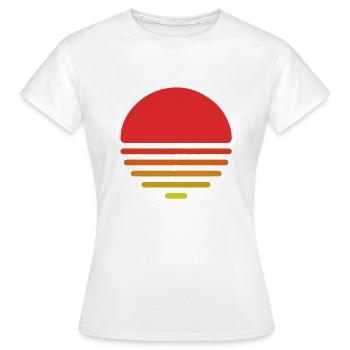 Coucher de soleil - T-shirt Femme - blanc - Devant - AI Model Female 172 dark (172cm)