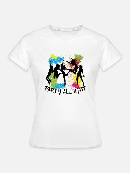 Party Allnight - Women's T-Shirt - white