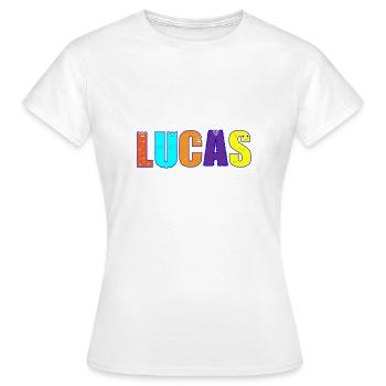 Lucas - T-shirt Femme - blanc - Devant - AI Model Female 172 dark (172cm)
