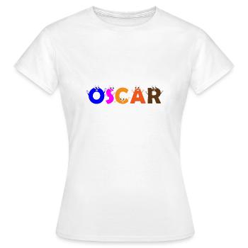 Oscar - Frauen T-Shirt - Weiß - Vorne - AI Model Female 172 dark (172cm)