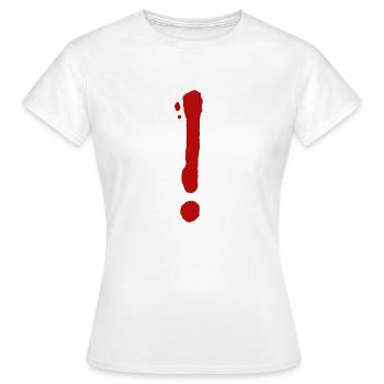 Point d’exclamation 3 - T-shirt Femme - blanc - Devant - AI Model Female 172 dark (172cm)