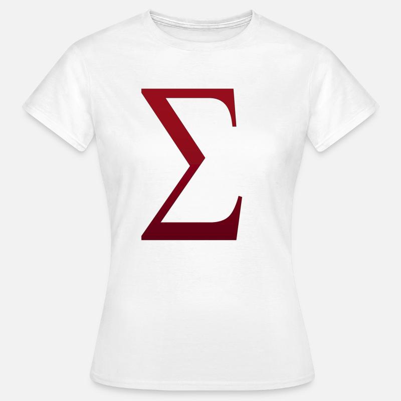 sigma - Frauen T-Shirt - Weiß