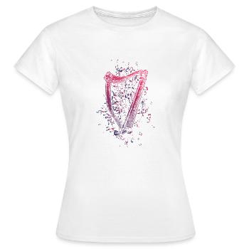 harpe - T-shirt Femme - blanc - Devant - AI Model Female 172 dark (172cm)