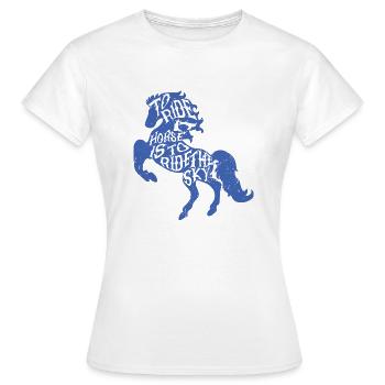 Sport équestre - T-shirt Femme - blanc - Devant - AI Model Female 172 dark (172cm)