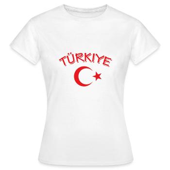Turquie - T-shirt Femme - blanc - Devant - AI Model Female 172 dark (172cm)