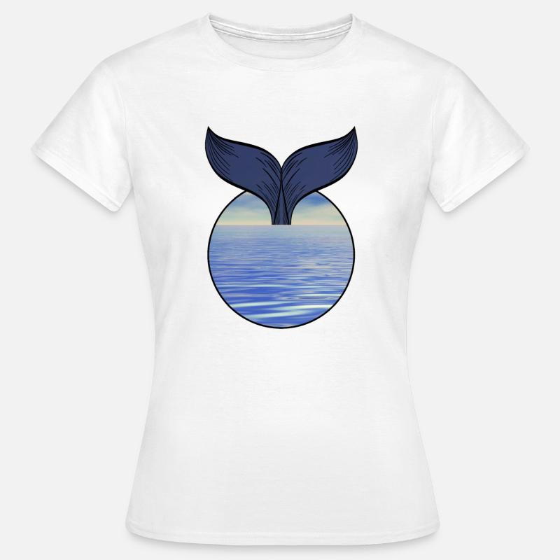 Whale fin - Women's T-Shirt - white