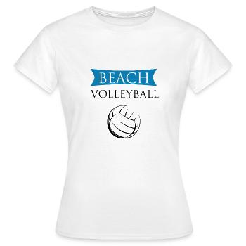 Beach volley - T-shirt Femme - blanc - Devant - AI Model Female 172 dark (172cm)