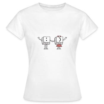 Keyboard Smile - Women's T-Shirt - white - Front - AI Model Female 172 dark (172cm)