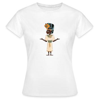 Egypte antique T-shirt Ankh Kemet Ra égyptien - T-shirt Femme - blanc - Devant - AI Model Female 172 dark (172cm)