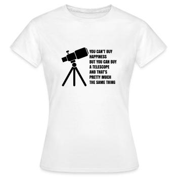 Énonciation drôle astronomie et voyage dans l'espace - T-shirt Femme - blanc - Devant - AI Model Female 172 dark (172cm)