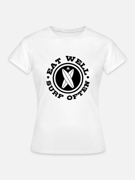 Surfing - Frauen T-Shirt - Weiß