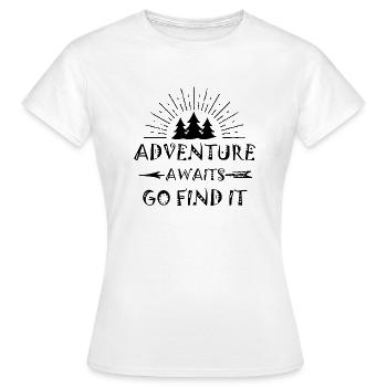 Travel - Frauen T-Shirt - Weiß - Vorne - AI Model Female 172 dark (172cm)