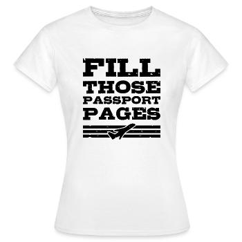 Travel - Frauen T-Shirt - Weiß - Vorne - AI Model Female 172 dark (172cm)