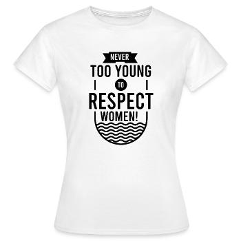 féminisme - T-shirt Femme - blanc - Devant - AI Model Female 172 dark (172cm)