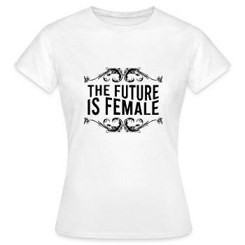 féminisme - T-shirt Femme - blanc - Devant - AI Model Female 172 dark (172cm)