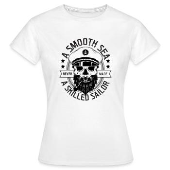 Marin totenkopf marin marin capitaine marin - T-shirt Femme - blanc - Devant - AI Model Female 172 dark (172cm)