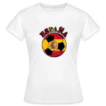 Football Espagne Espagne Espagne - T-shirt Femme - blanc - Devant - AI Model Female 172 dark (172cm)
