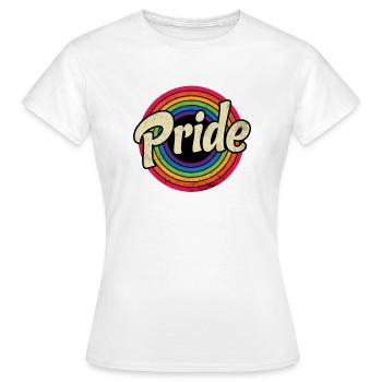 Homosexueller Stolz-Regenbogen - Frauen T-Shirt - Weiß - Vorne - AI Model Female 172 dark (172cm)