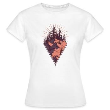 paysages - T-shirt Femme - blanc - Devant - AI Model Female 172 dark (172cm)