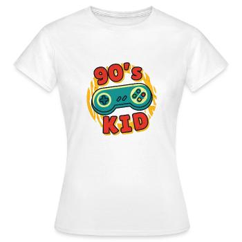 Rétro 90 Jeu - T-shirt Femme - blanc - Devant - AI Model Female 172 dark (172cm)