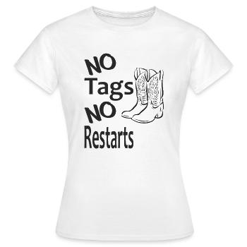 Slogan T-Shirt For Line Dancing - Women's T-Shirt - white - Front - AI Model Female 172 dark (172cm)