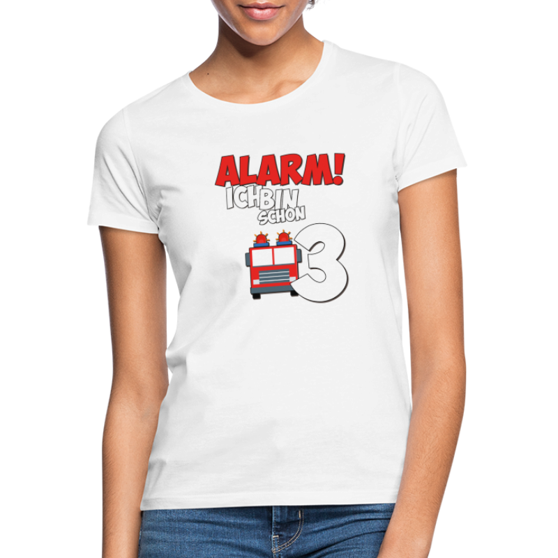 Feuerwehrauto 3. Geburtstag Jungen 3 Jahre - Frauen T-Shirt