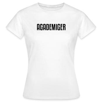 Agademiger | Akademiker Saxe saxon Saxe - T-shirt Femme - blanc - Devant - AI Model Female 172 dark (172cm)