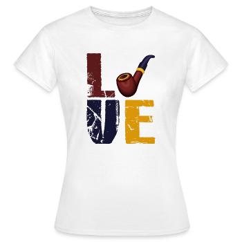 J’adore fumer de la pipe - T-shirt Femme - blanc - Devant - AI Model Female 172 dark (172cm)