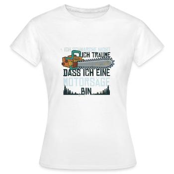 Lustiger Schnarcher - Frauen T-Shirt - Weiß - Vorne - AI Model Female 172 dark (172cm)