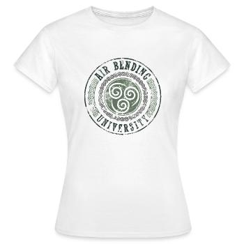 Air bending university - Frauen T-Shirt - Weiß - Vorne - AI Model Female 172 dark (172cm)
