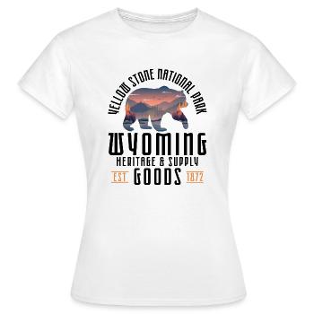 Yellow Stone Nationalpark - Frauen T-Shirt - Weiß - Vorne - AI Model Female 172 dark (172cm)